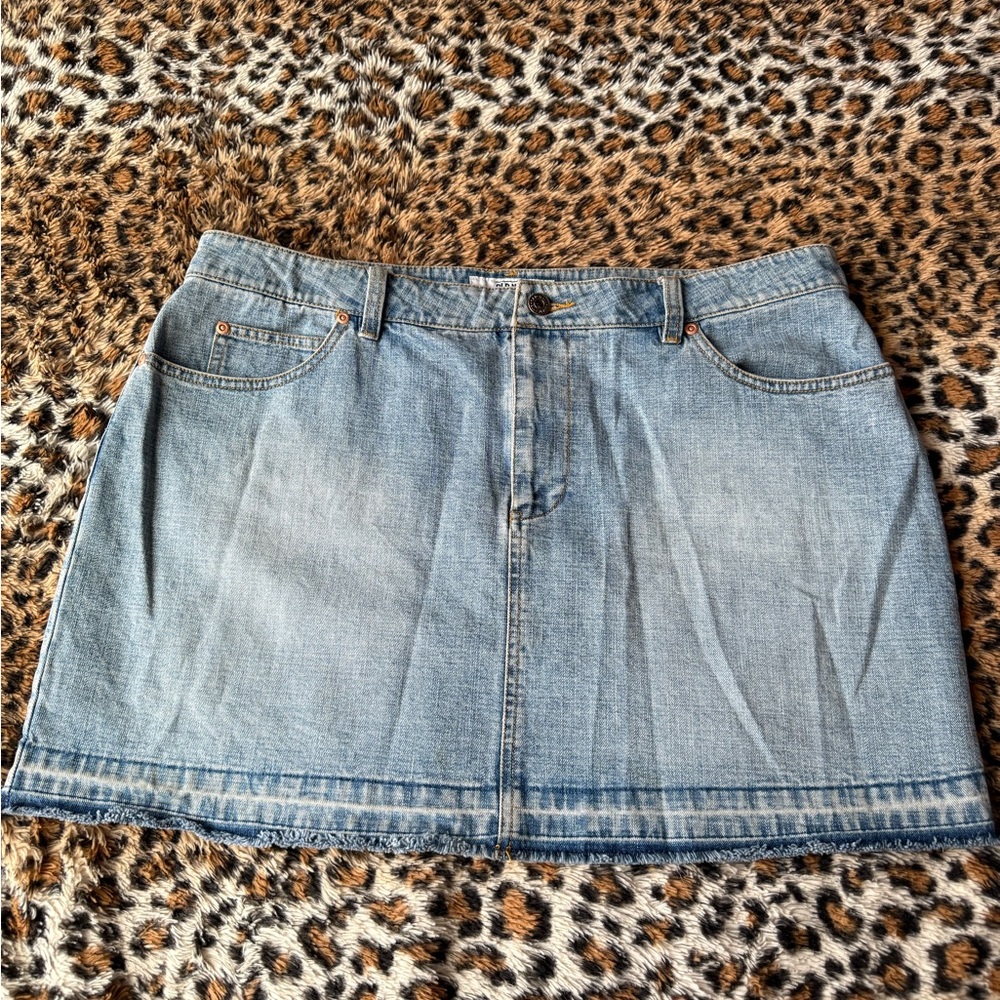 Old Navy Light Blue Denim Mini Skirt
